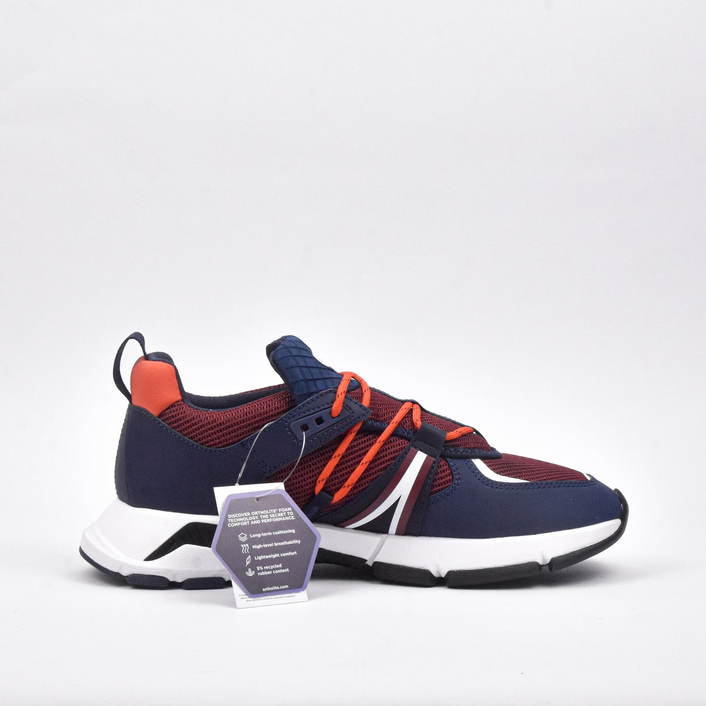 LACOSTE SNEAKERS BURG/NVY