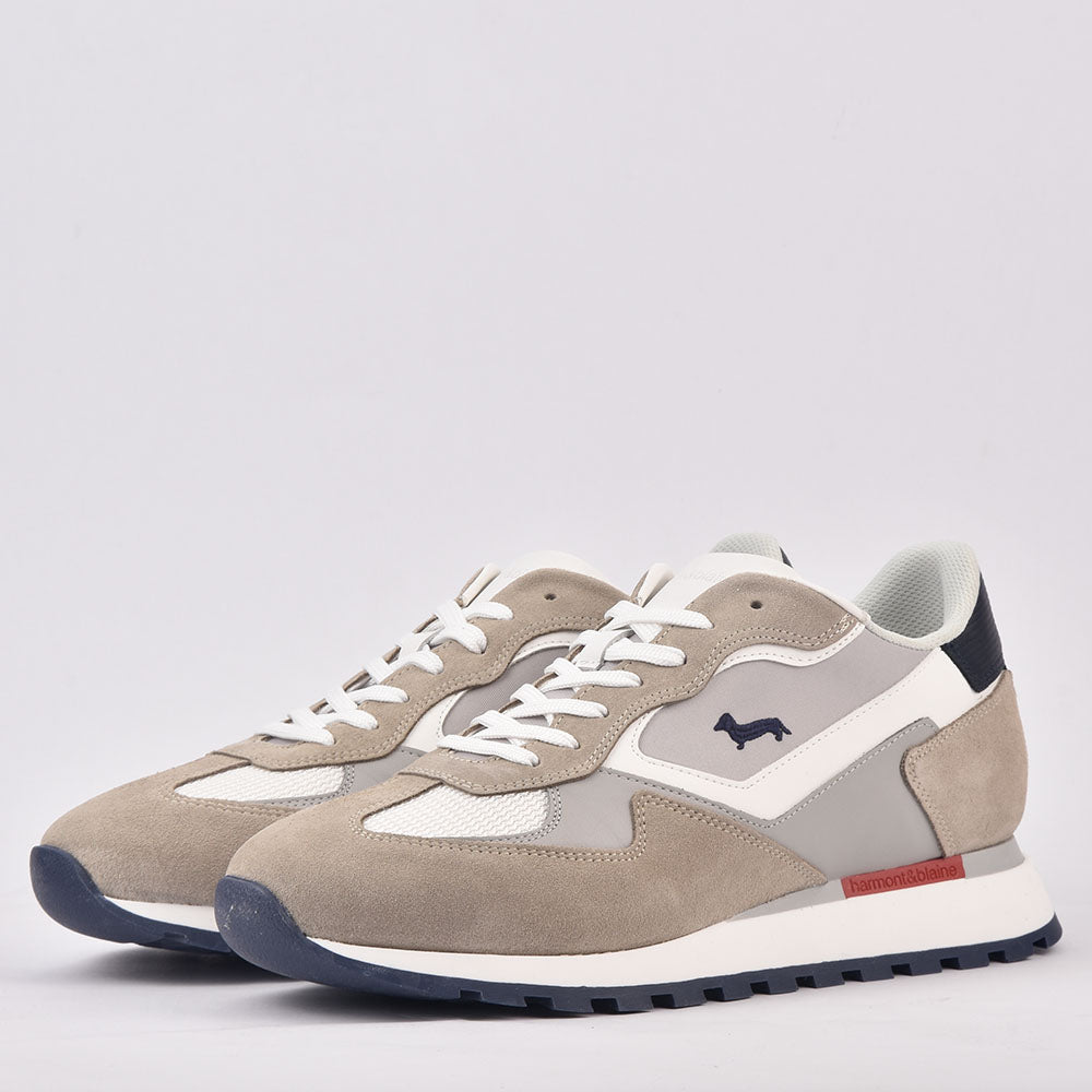 Harmont & Blaine SCARPA UOMO CALF BEIGE BIANCO EFM231-070-6150