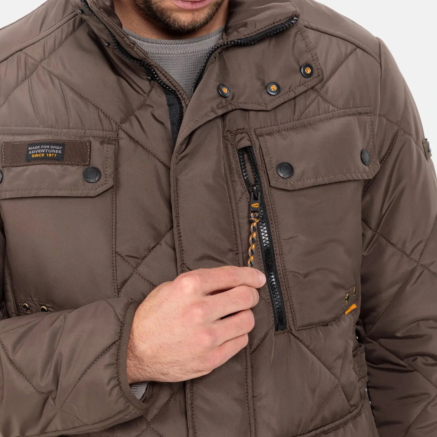 CAMEL ACTIVE Functional jacket with diamond quilting