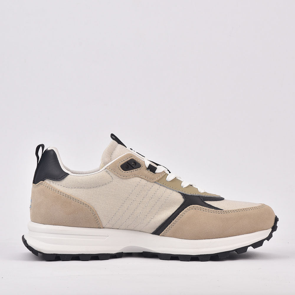 LA MARTINA SCARPA UOMO CAMOSCIO TEX FABRIC BEIGE LFM231-010-4370