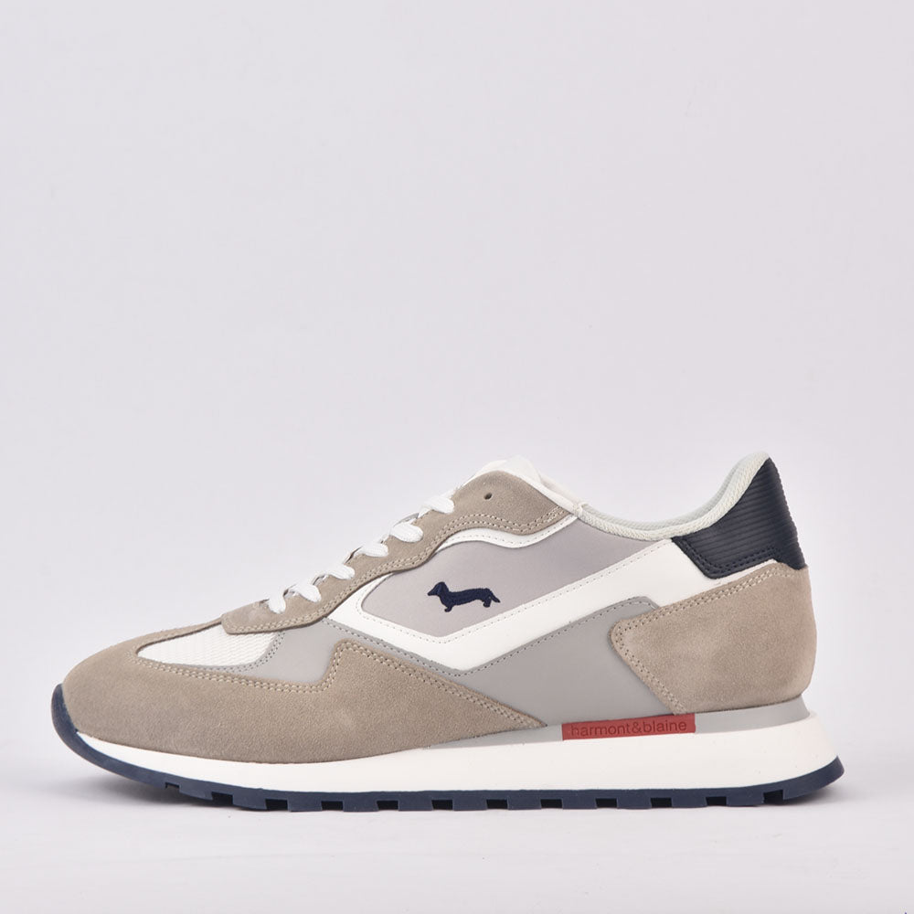 Harmont & Blaine SCARPA UOMO CALF BEIGE BIANCO EFM231-070-6150