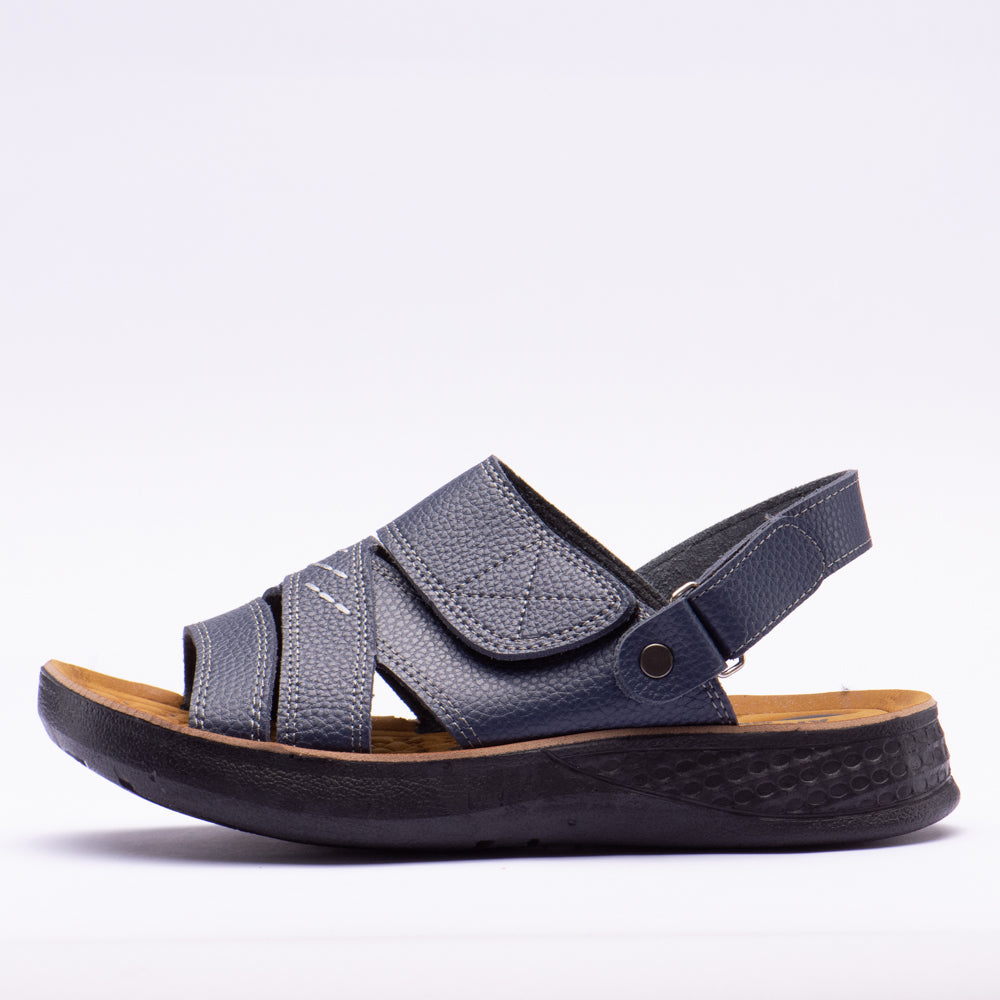 SANDALE LEATHER BLUE