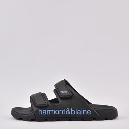 Harmont & Blaine CIABATTA UOMO BLUBBER - LOGO NERO - AZZURRO