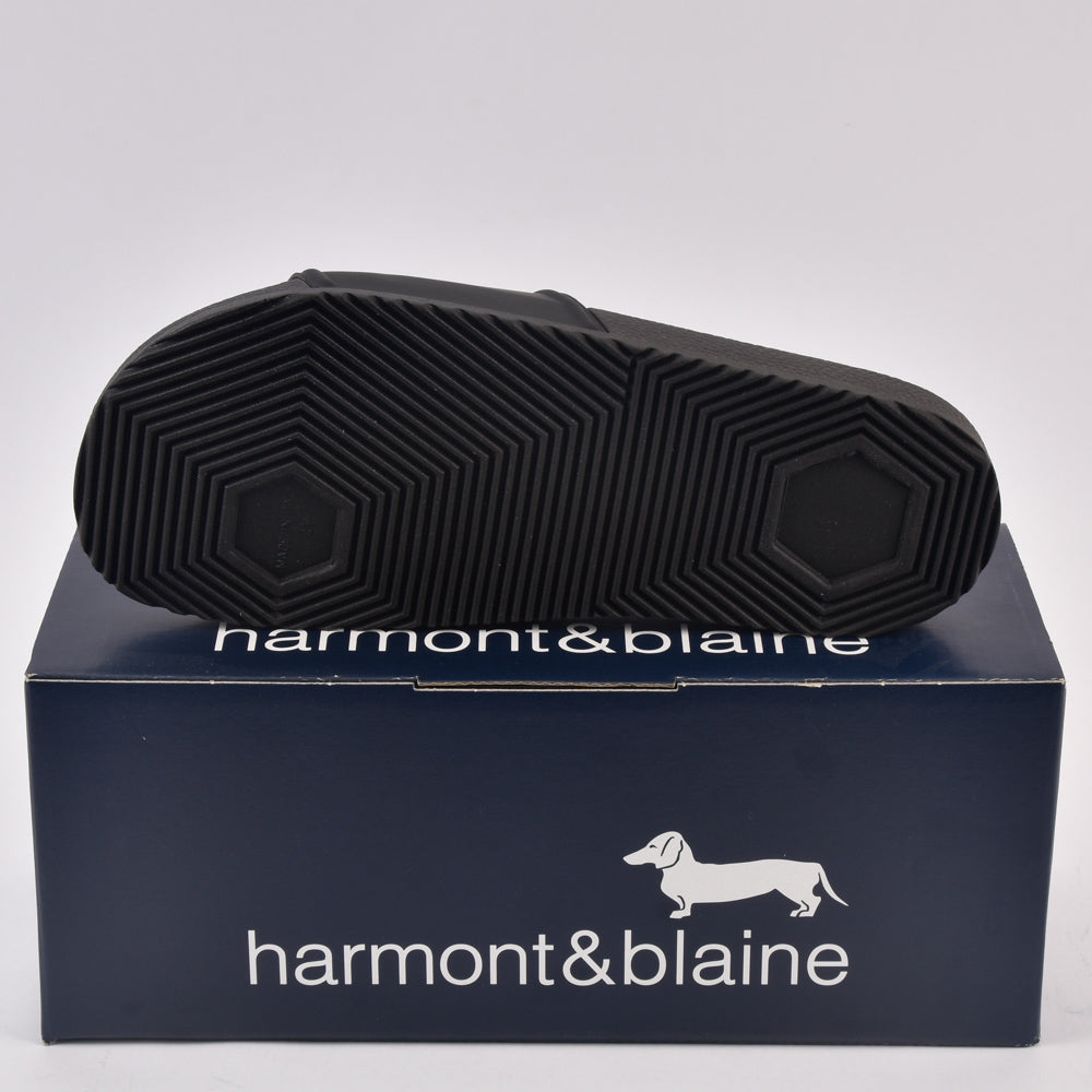 Harmont & Blaine CIABATTA UOMO EVA - LOGO NERO - NERO