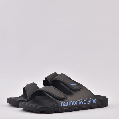 Harmont & Blaine CIABATTA UOMO BLUBBER - LOGO NERO - AZZURRO