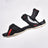 SANDAL HI-TEC BLACK/RED