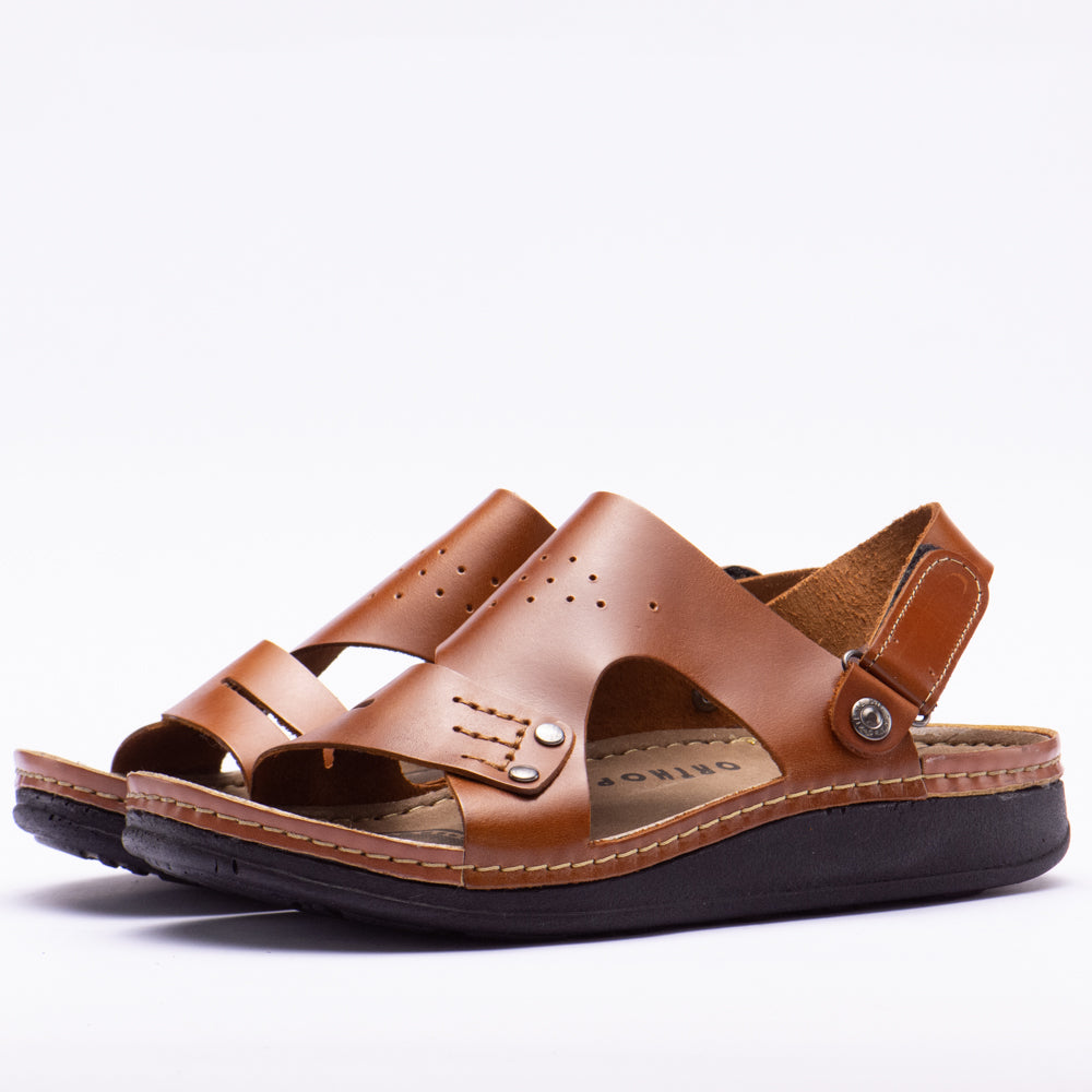 SANDALE LEATHER MIEL