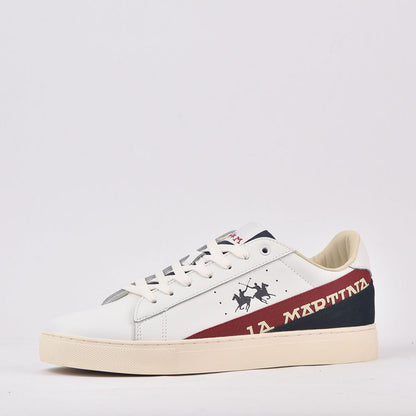 LA MARTINA SCARPA UOMO CALF - TAPE BIANCO - ROSSO LFM222-001-4130