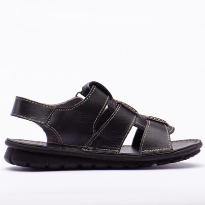 SANDALES LEATHER BLACK