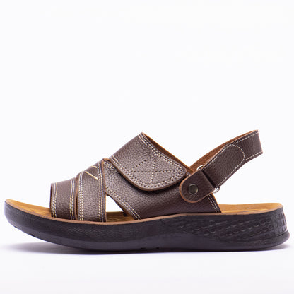 SANDALE LEATHER BROWN