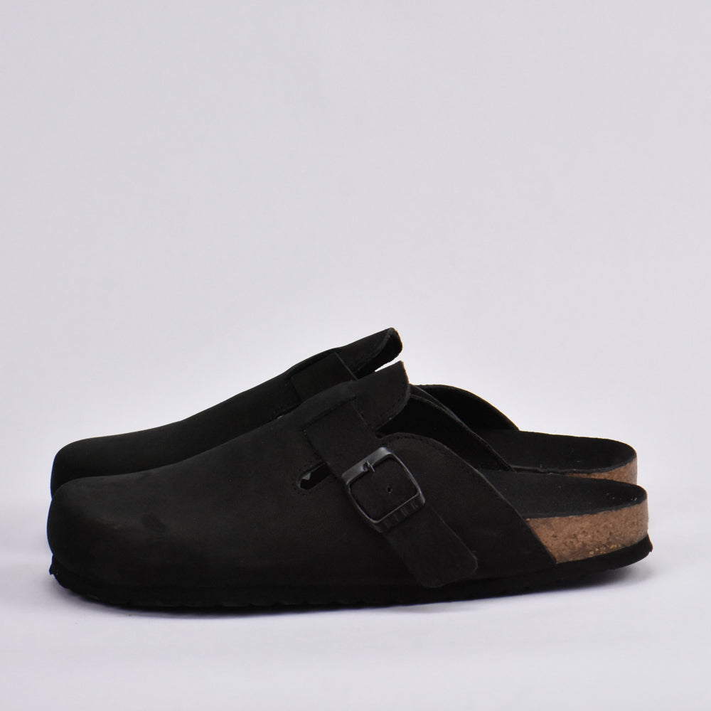 BIRKSBOT NUBUCK NOIR PLANTA NOIR