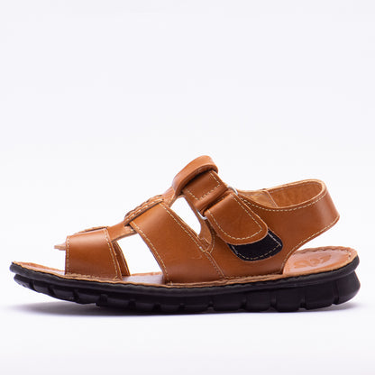 SANDALES LEATHER BROWN