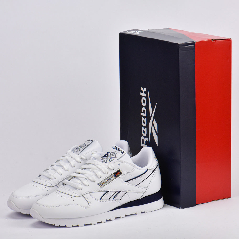 REEBOK CLASSIC LEATHER WHITE/WHITE/NAVY