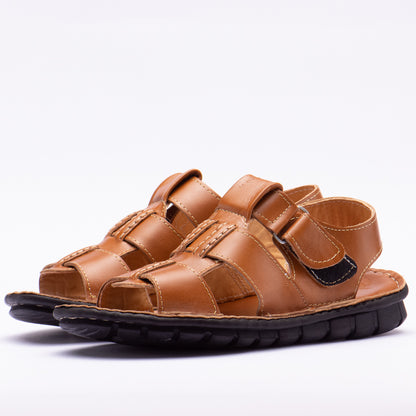 SANDALES LEATHER BROWN