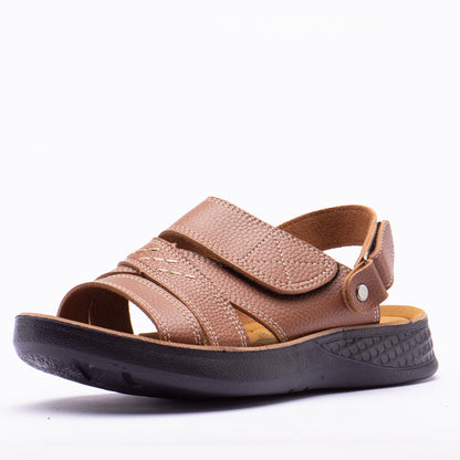 SANDALE LEATHER BROWN