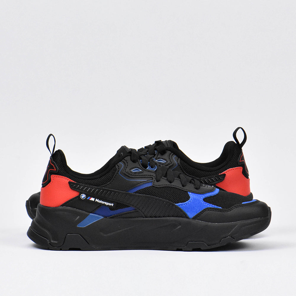 PUMA BMW MMS TRINITY BLACK PRO-BLUE POP RED