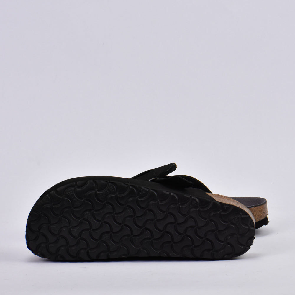 BIRKSBOT NUBUCK NOIR PLANTA GRIS