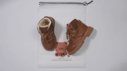 Bottes De Neige Marron Coordonnantes